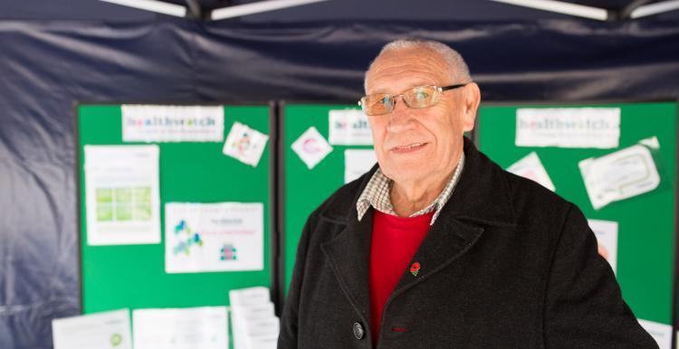 Older man smiling