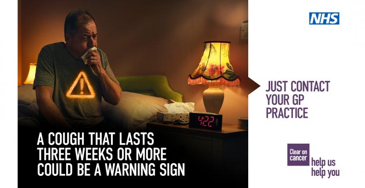 man coughing nhs lung cancer campaign man coughing nhs lung cancer campaign