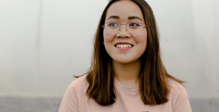 young person smiling young person smiling